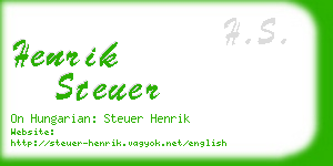 henrik steuer business card